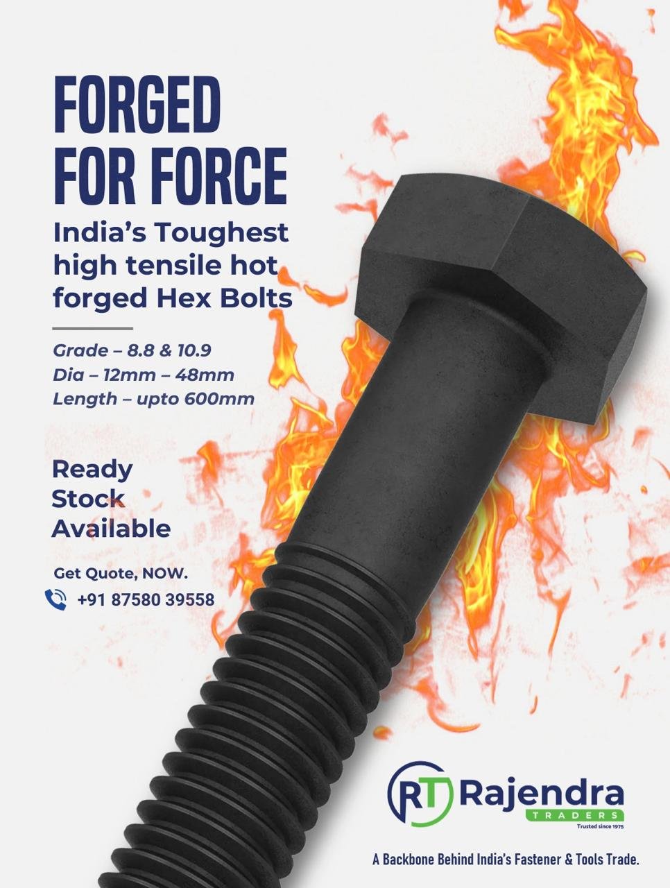 HIGH TENSILE HEX BOLTS