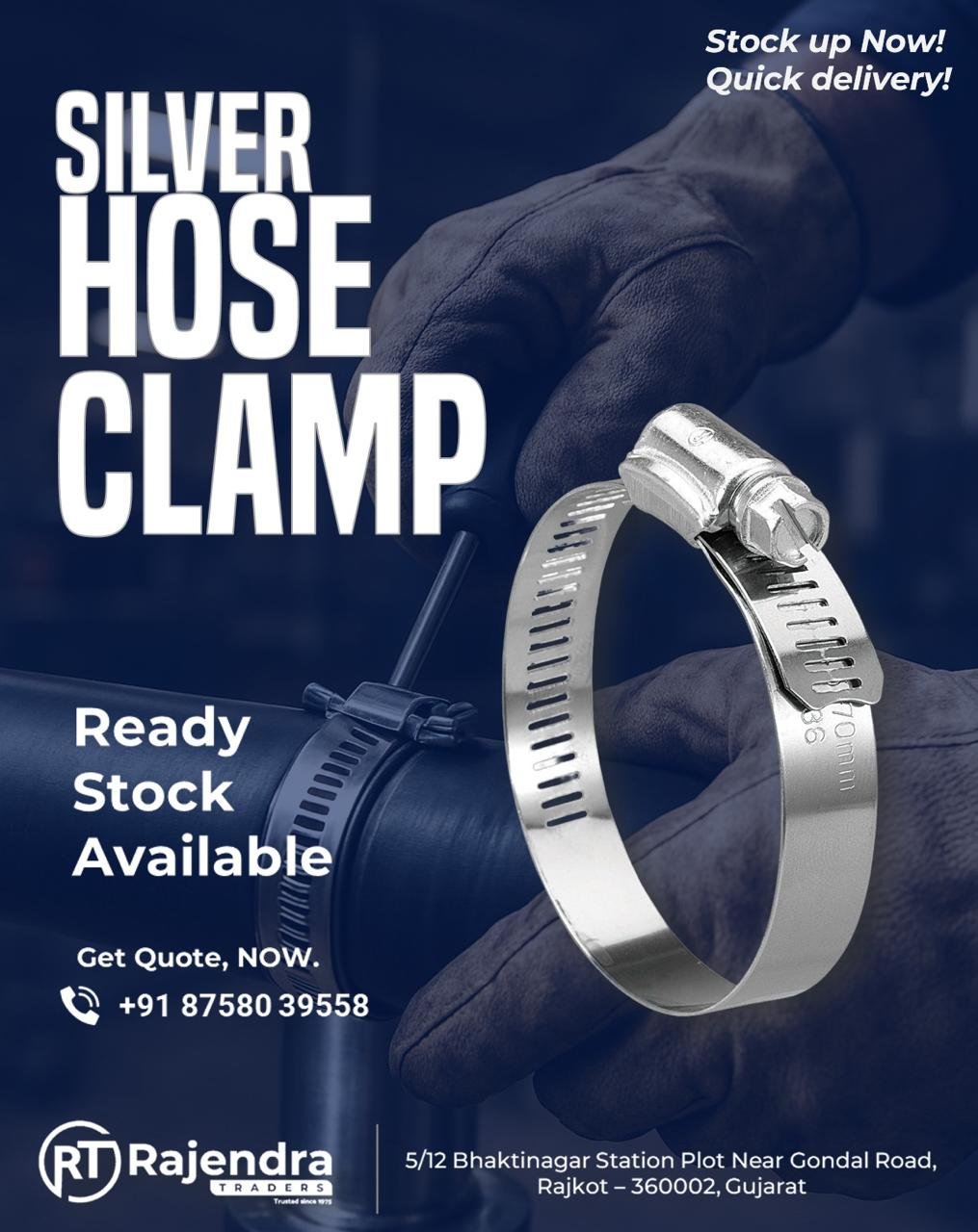 SILVER HOSE CLAMP