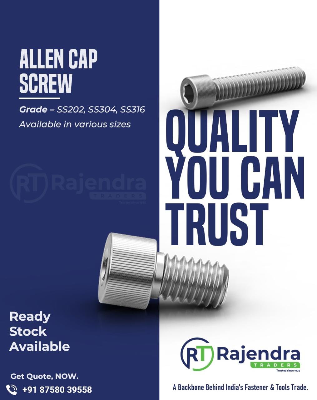 STAINLESS STEEL ALLEN CAPS