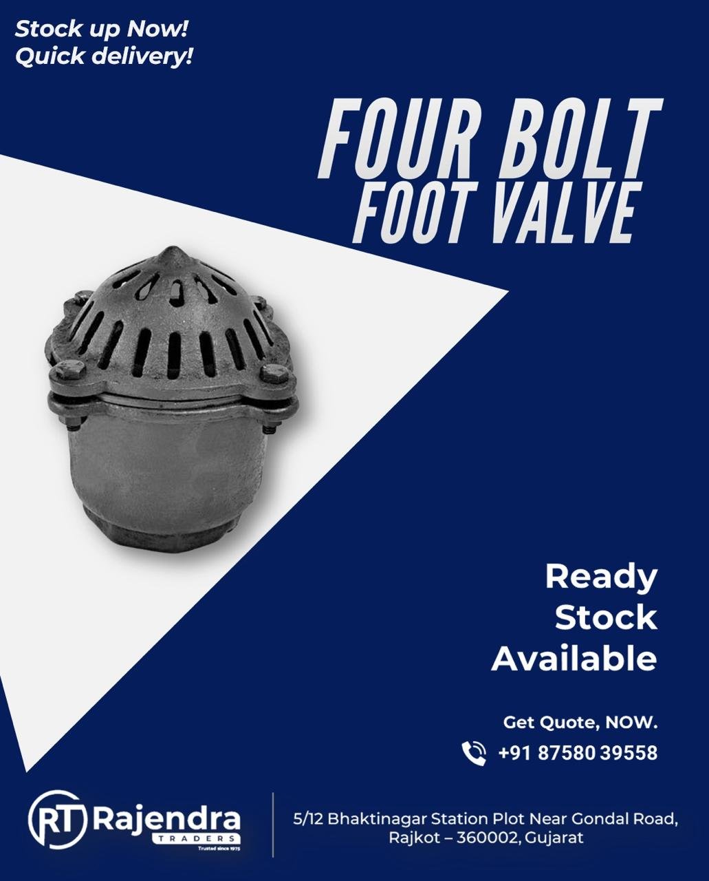 FOUR BOLT FOOT VALVE