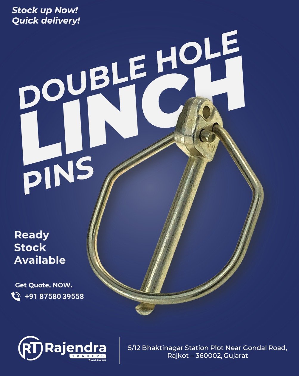 DOUBLE HOLE LINCH PINS